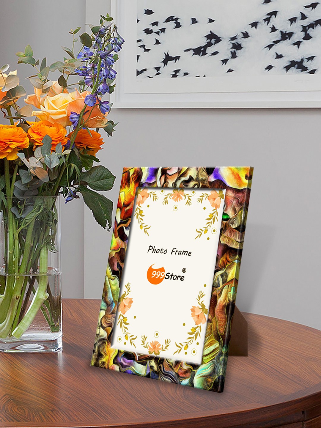 999Store Multicoloured Printed Photo Frame, Multi