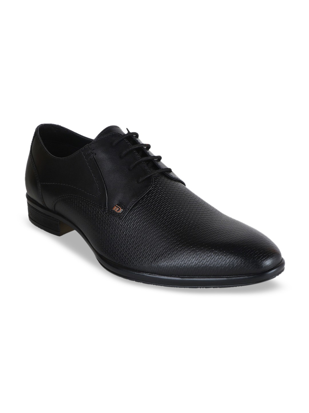 

ID Men Black Leather Formal Derbys