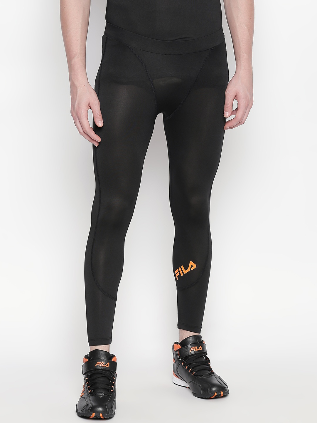 

FILA Men Black Solid AMBROGIO Tights