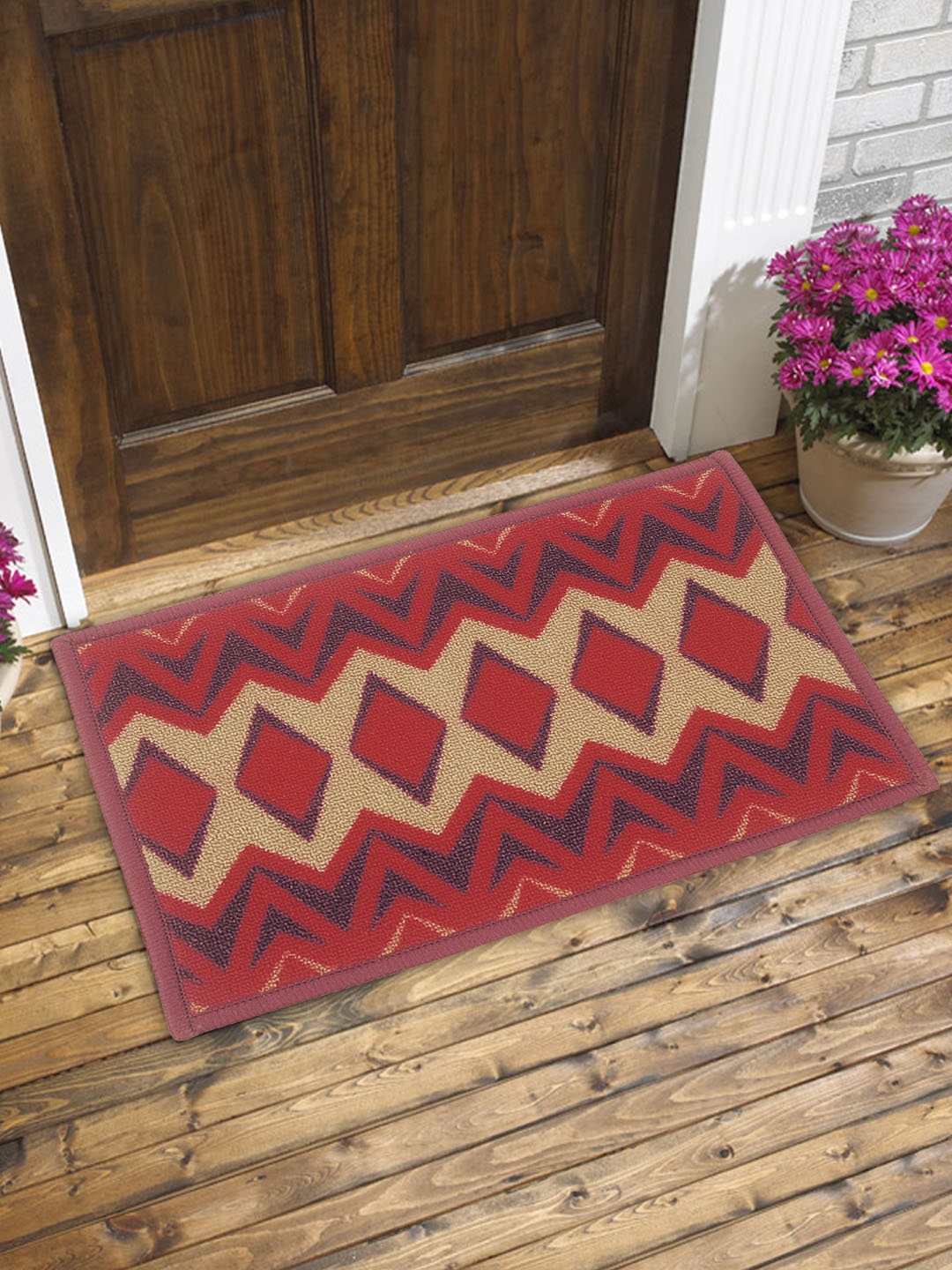 

BIANCA Set of 3 Patterned Anti-Skid Doormats, Multi