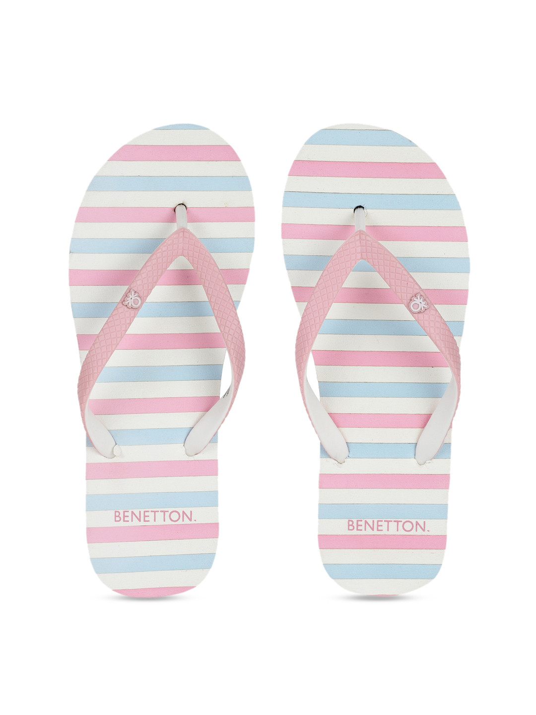 

United Colors of Benetton Women Pink Printed Thong Flip-Flops