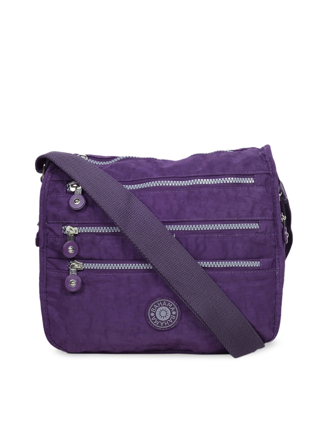 

BAHAMA Unisex Purple Solid Messenger Bag