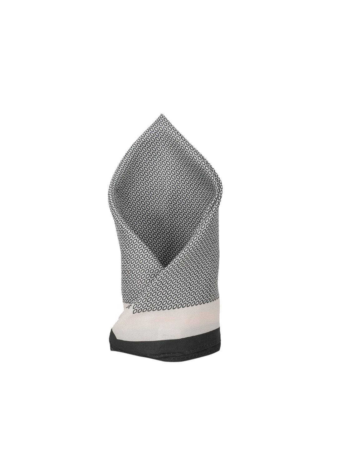 

Peter England Men Grey & Black Printed Pocket Square