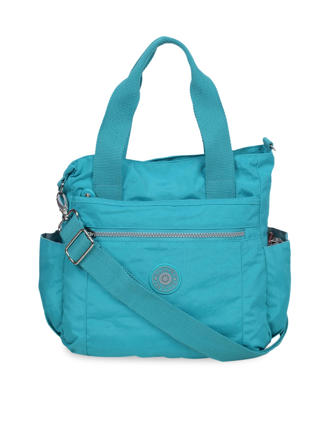 

BAHAMA Crinkle Range Women Blue Solid Handheld Bag