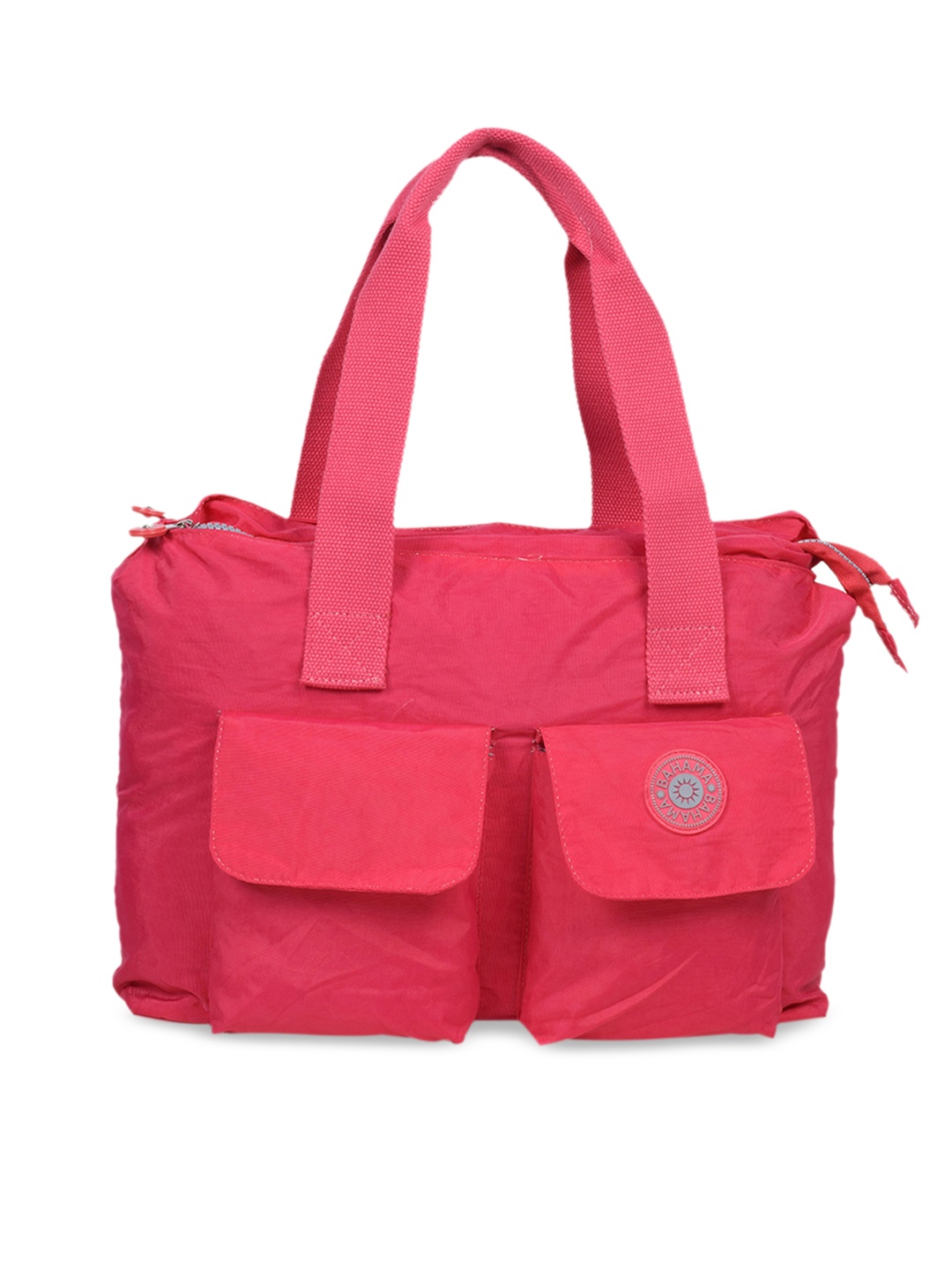 

BAHAMA Crinkle Range Fuchsia Solid Lightweight Handheld Bag