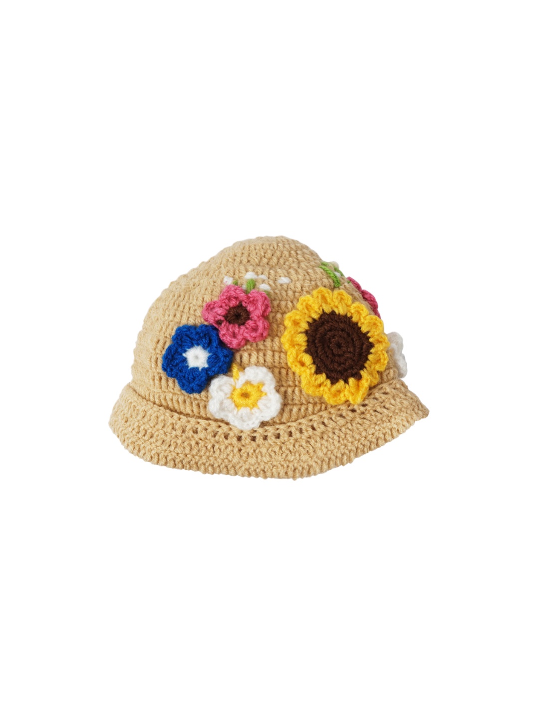 

CHUTPUT Unisex Yellow Embroidered Beanie