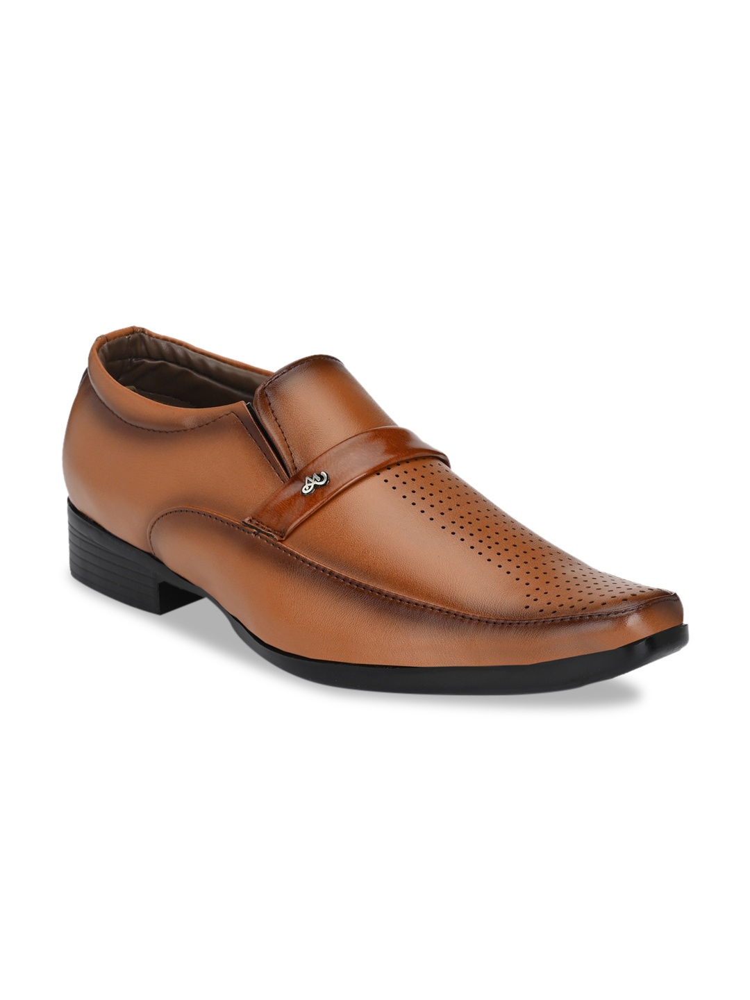 

Sir Corbett Men Tan Brown Solid Slip-Ons
