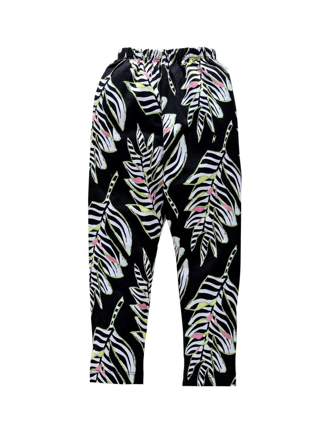 Smarty Girls Set of 2 Black Printed Leggings