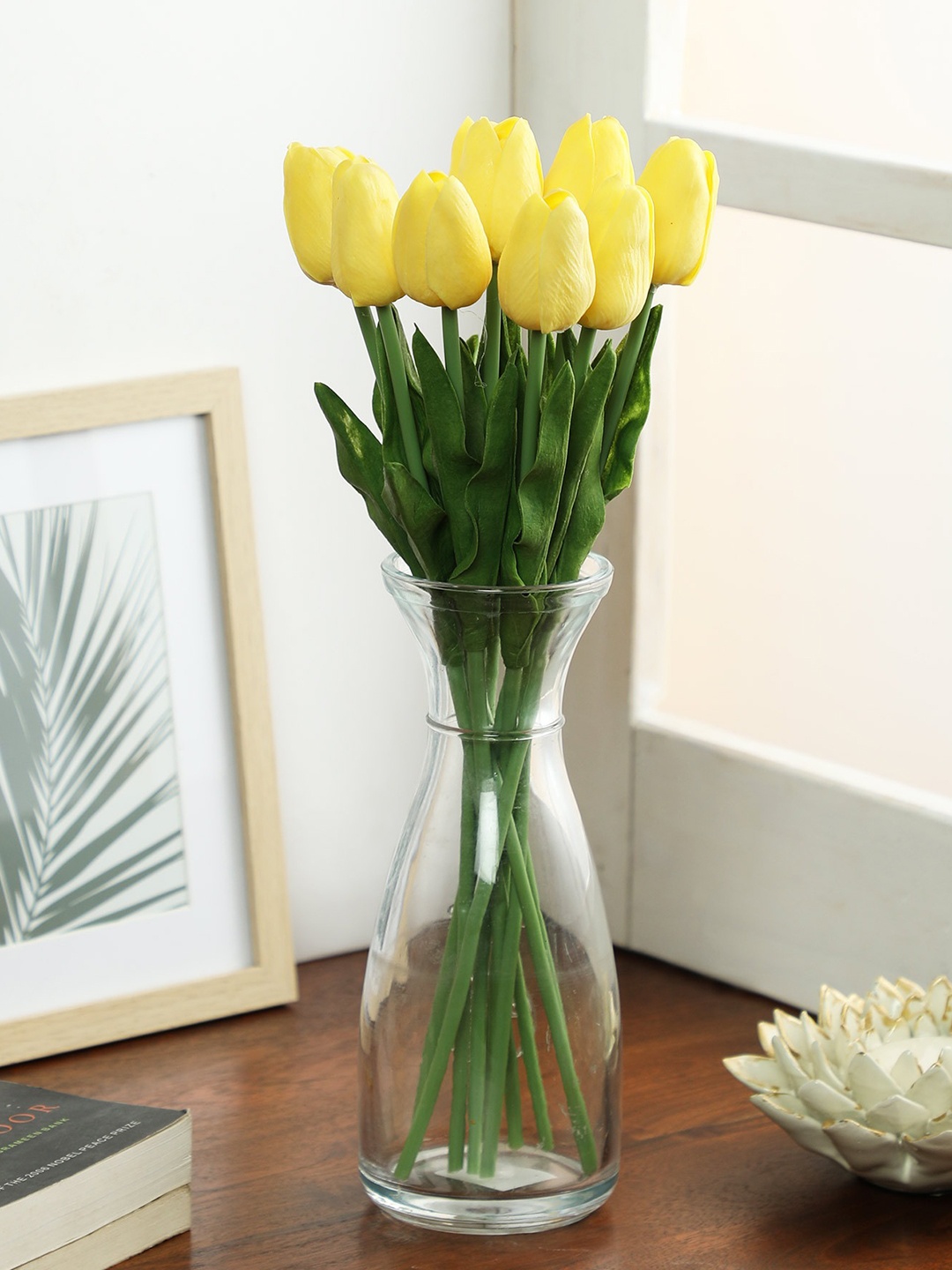 

PolliNation Set of 10 Yellow Artificial Tulip Flower Stems
