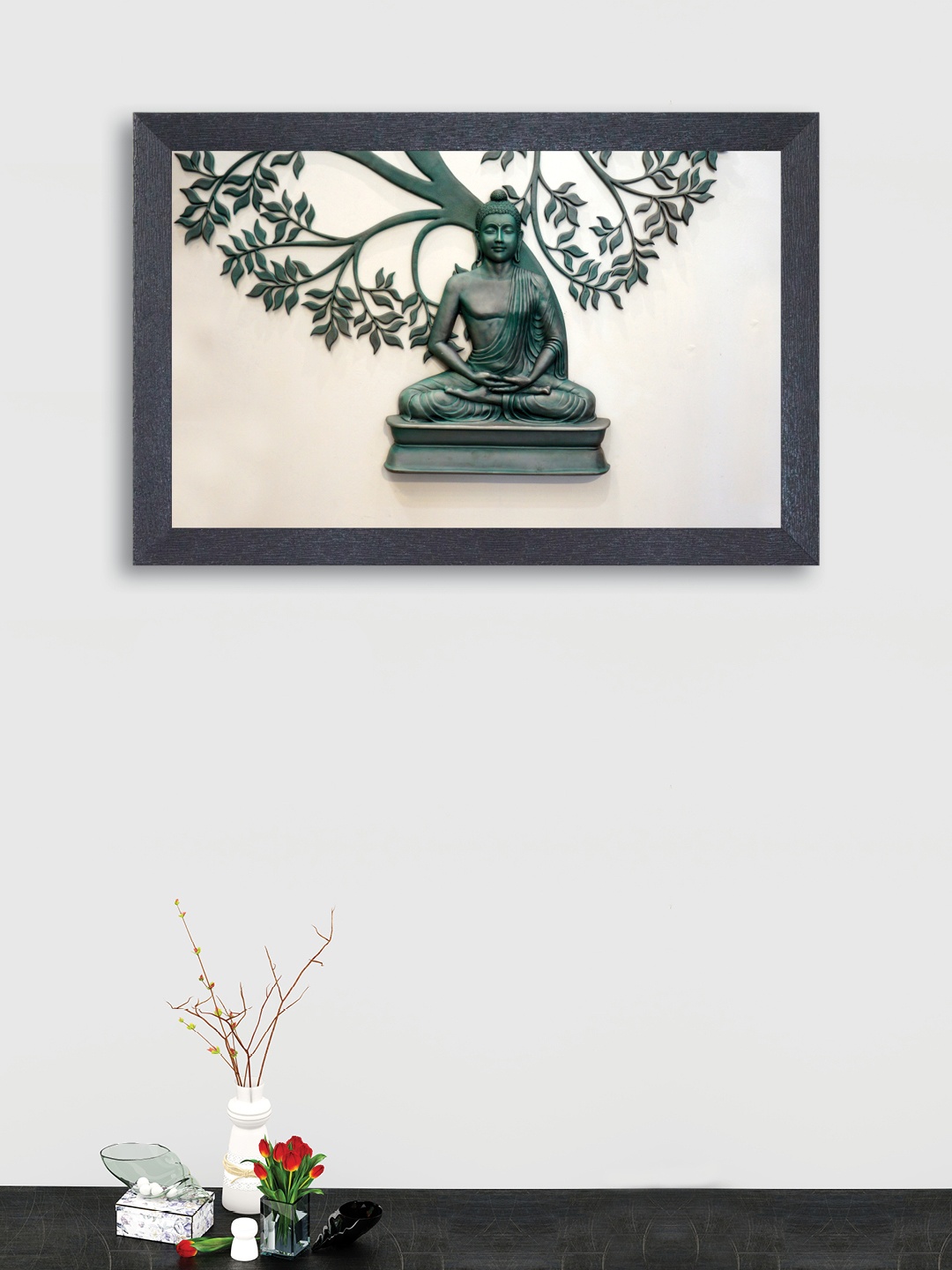 

nest ART Green & Off-White Buddha In Peace Wall Art