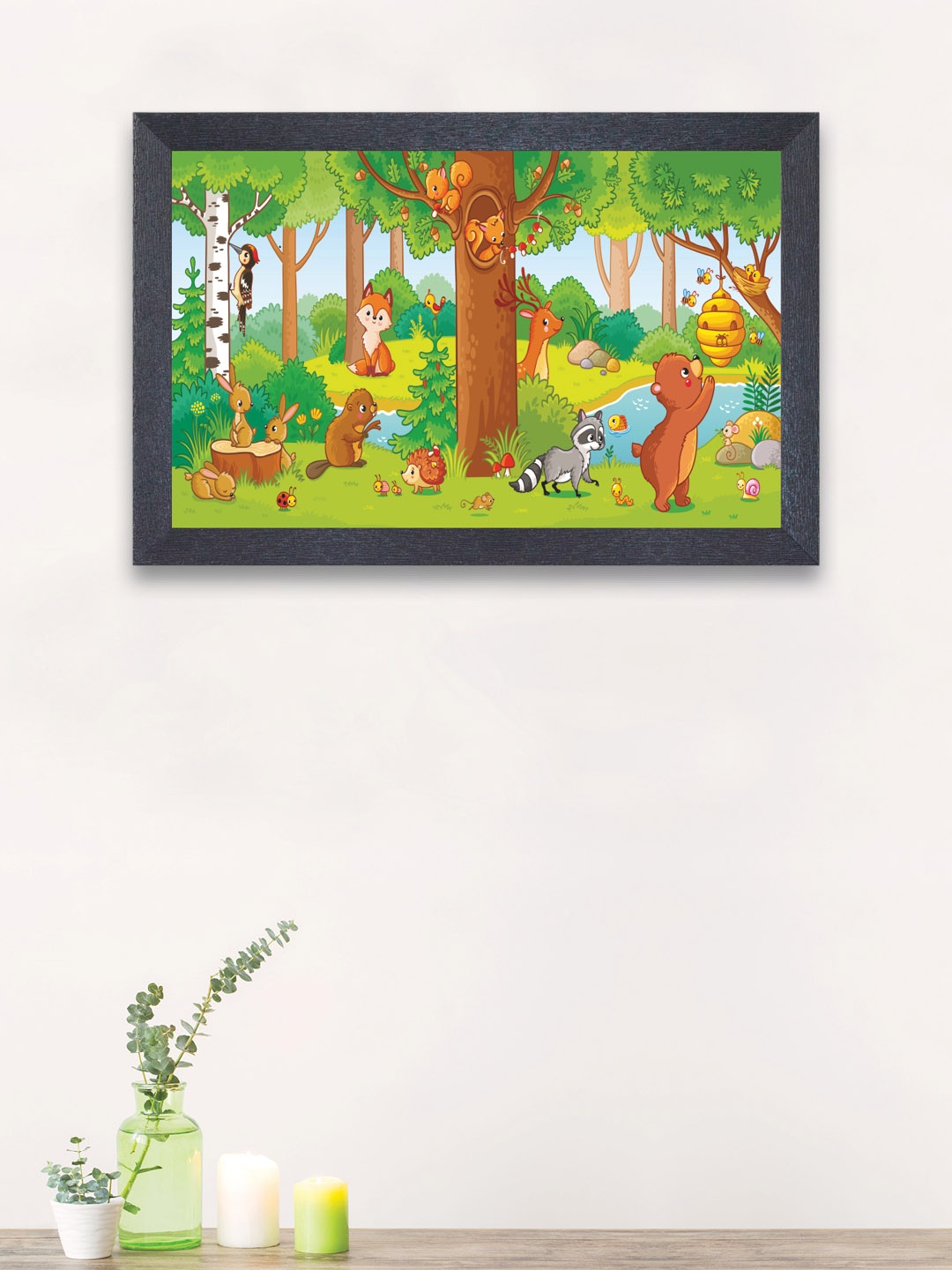 

nest ART Brown & Green Abstract Painting Wall Art