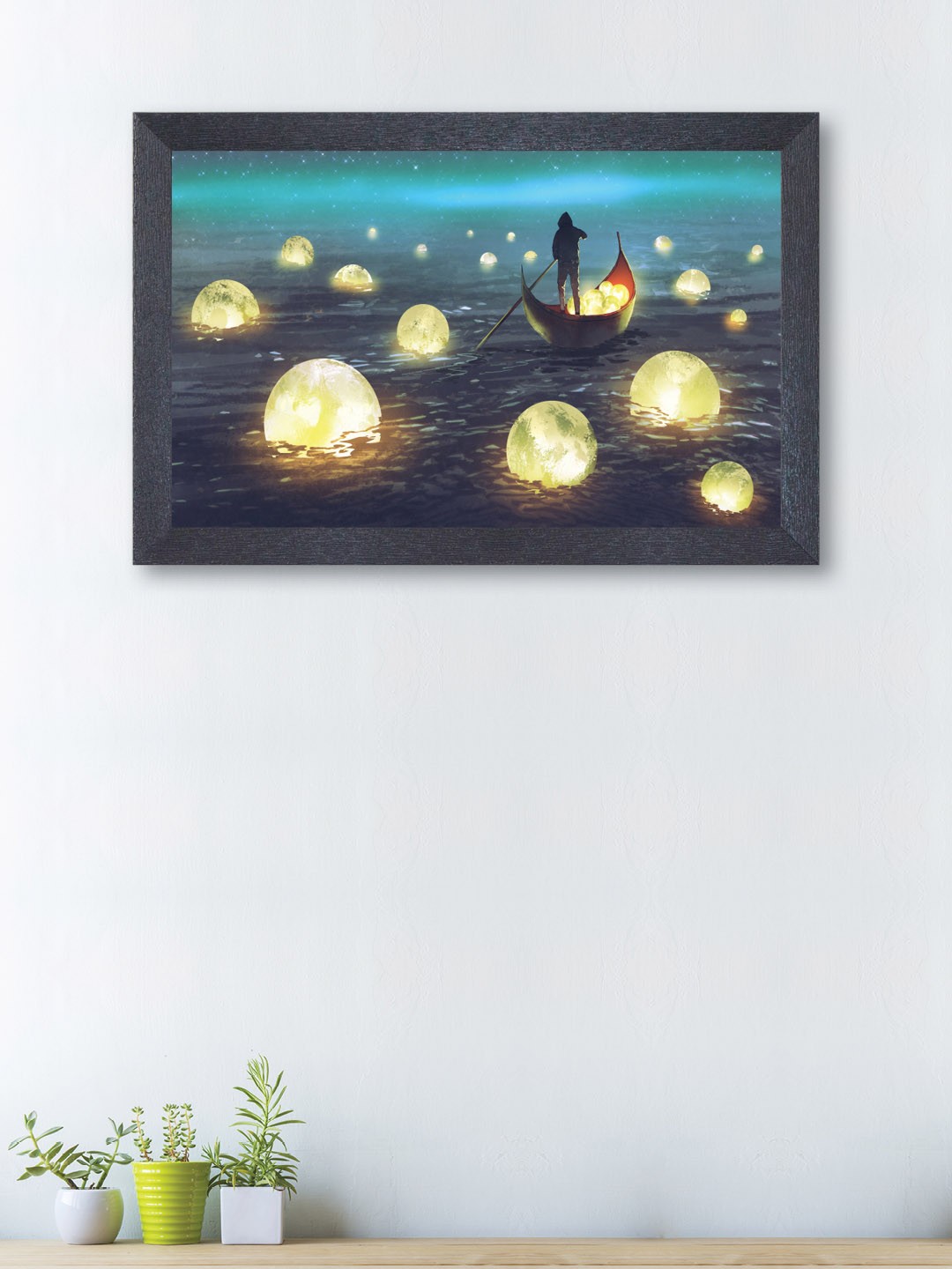 

nest ART Blue & Off-White Abstract Wall Art