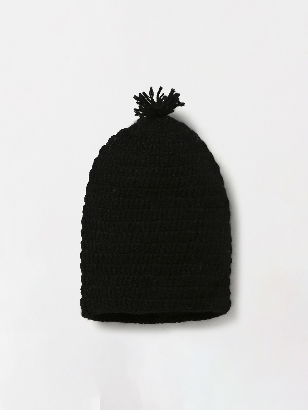 

CHUTPUT Kids Black Solid Beanie