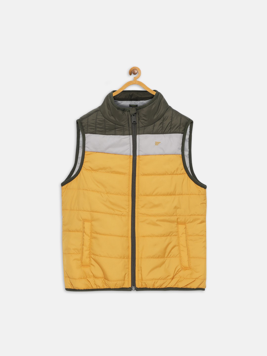 

t-base Boys Yellow Colourblocked Lightweight Puffer Jacket