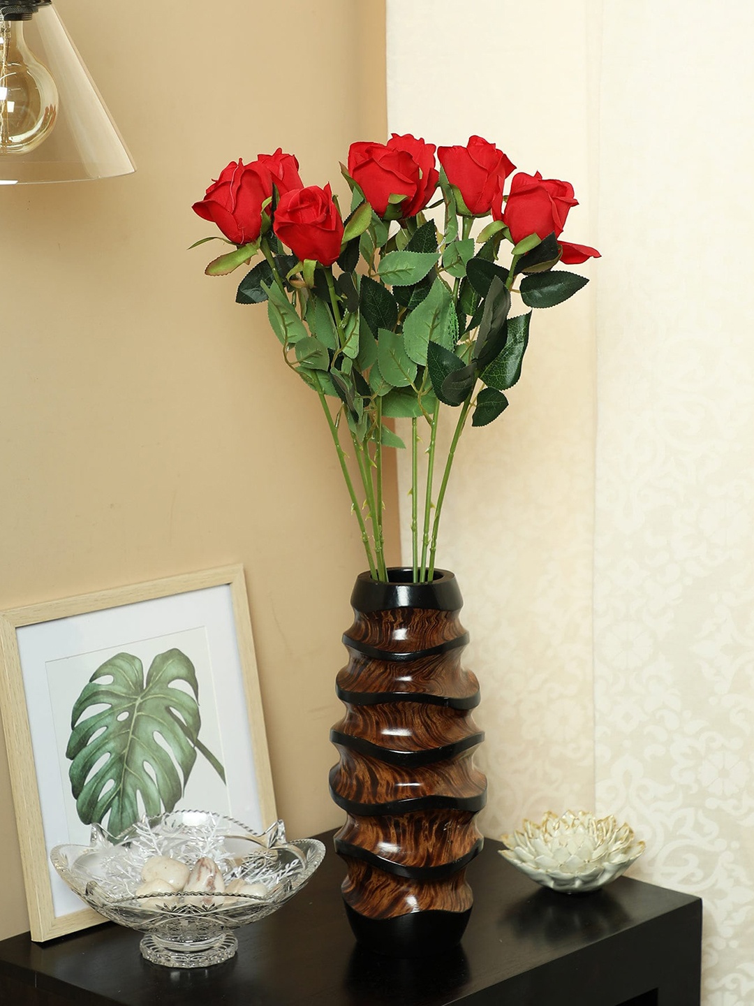 

PolliNation Set of 7 Red Artificial Rose Flower Stems