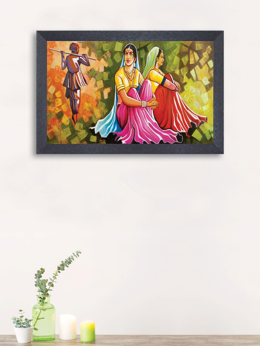 

nest ART Yellow & Pink Abstract Painting Wall Art