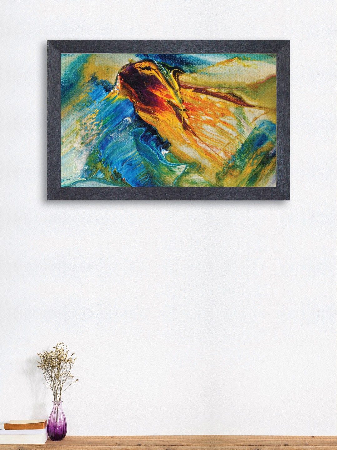 

nest ART Blue & Mustard Yellow Abstract Wall Art