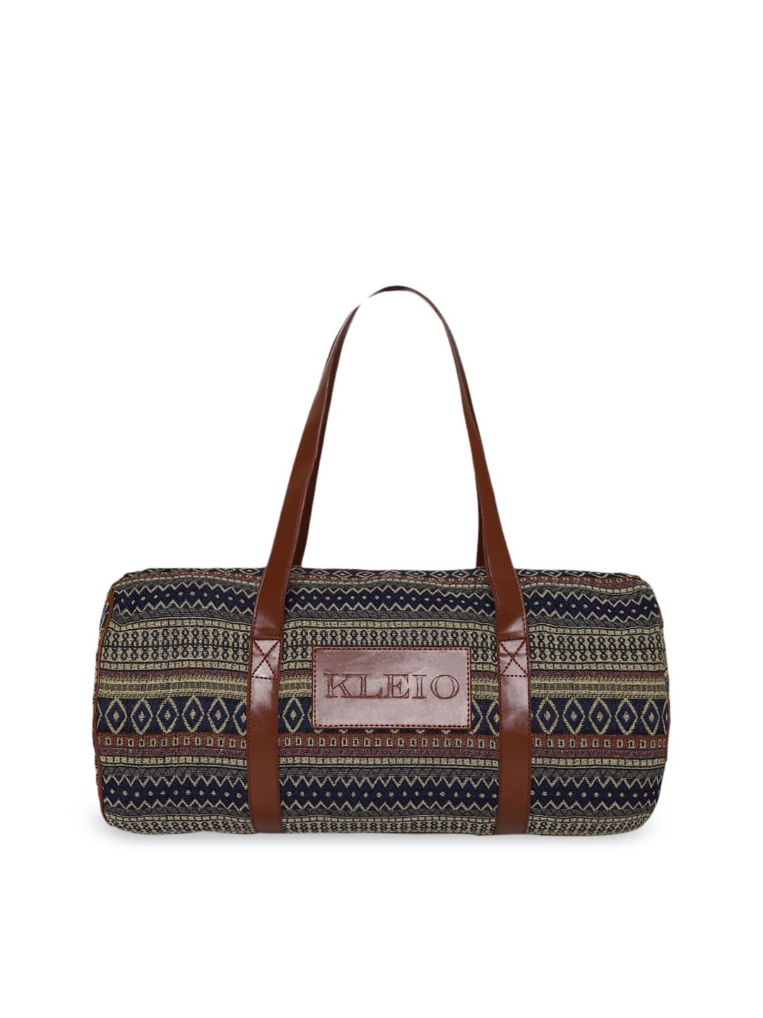 

KLEIO Unisex Jacquard Lightweight Duffle Bag, Navy blue