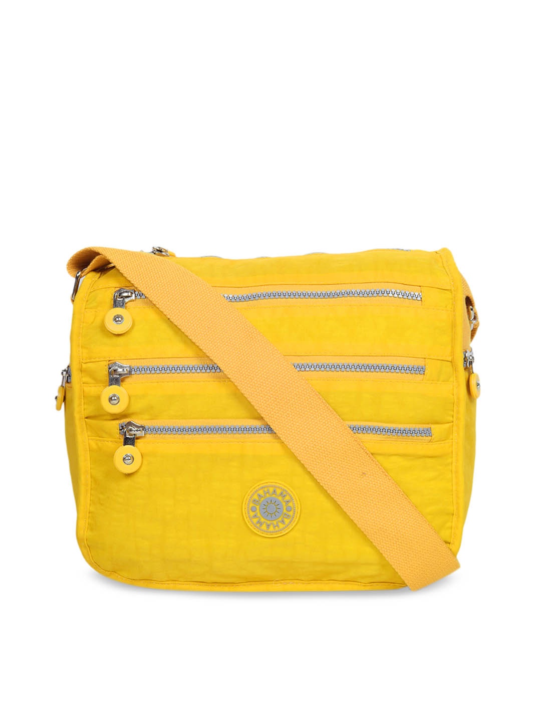 

BAHAMA Unisex Yellow Solid Messenger Bag