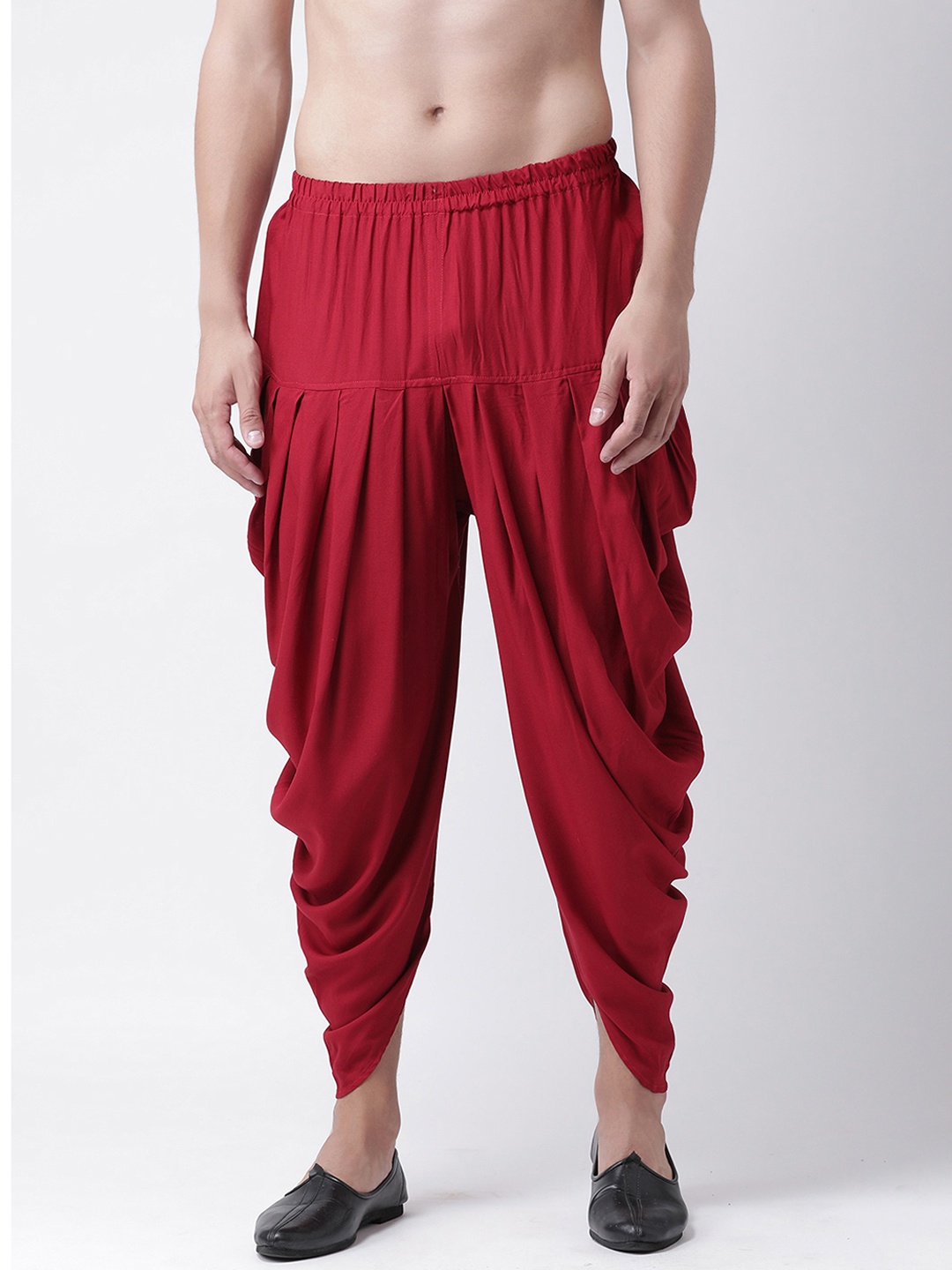 

DEYANN Men Red Solid Dhotis