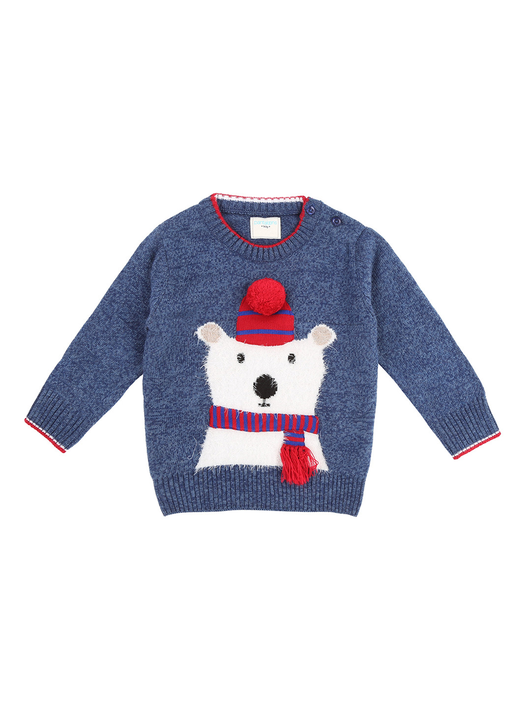 

Pantaloons Baby Boys Blue Printed Sweater