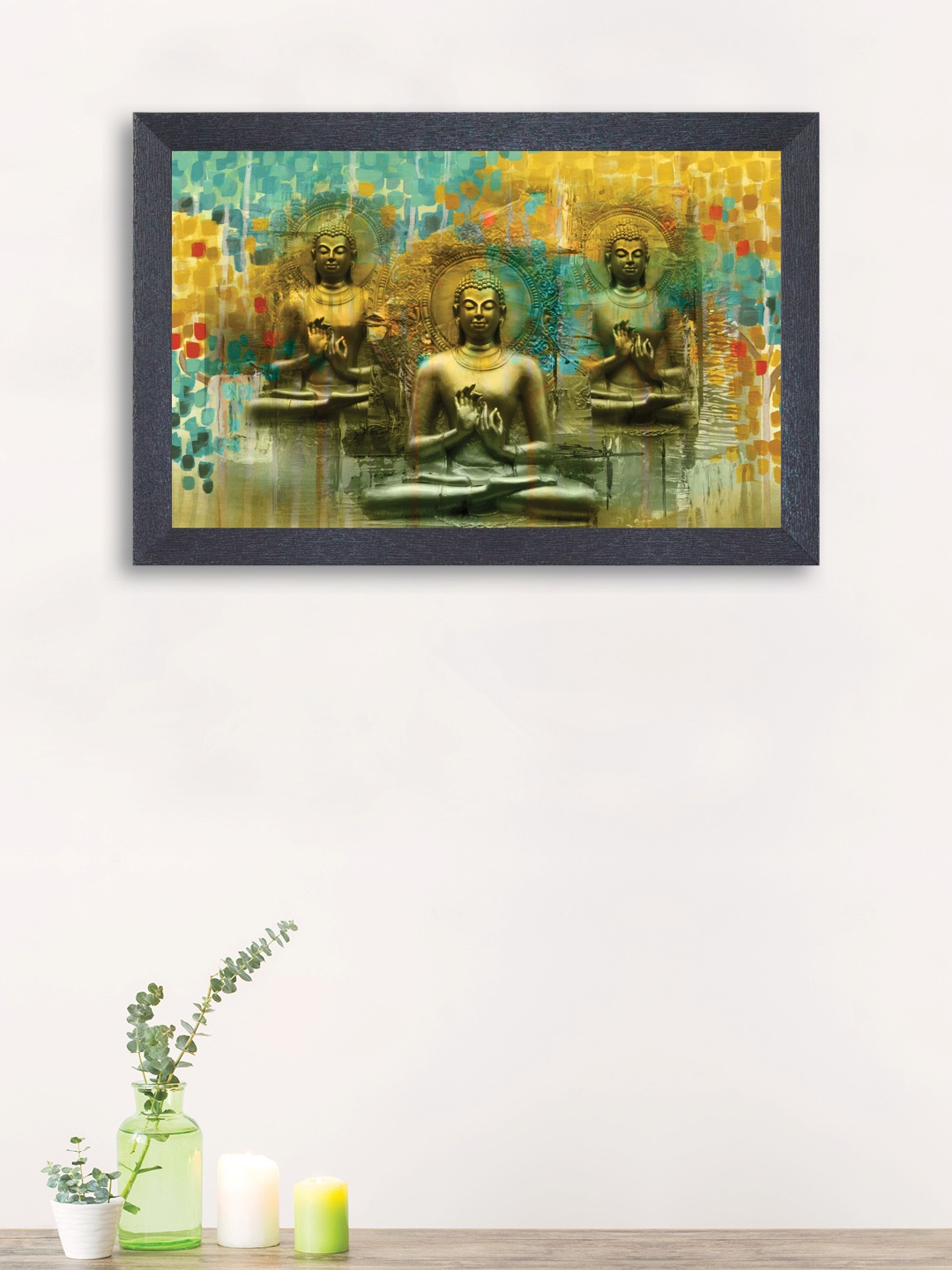

nest ART Yellow & Blue Lord Buddha Wall Art