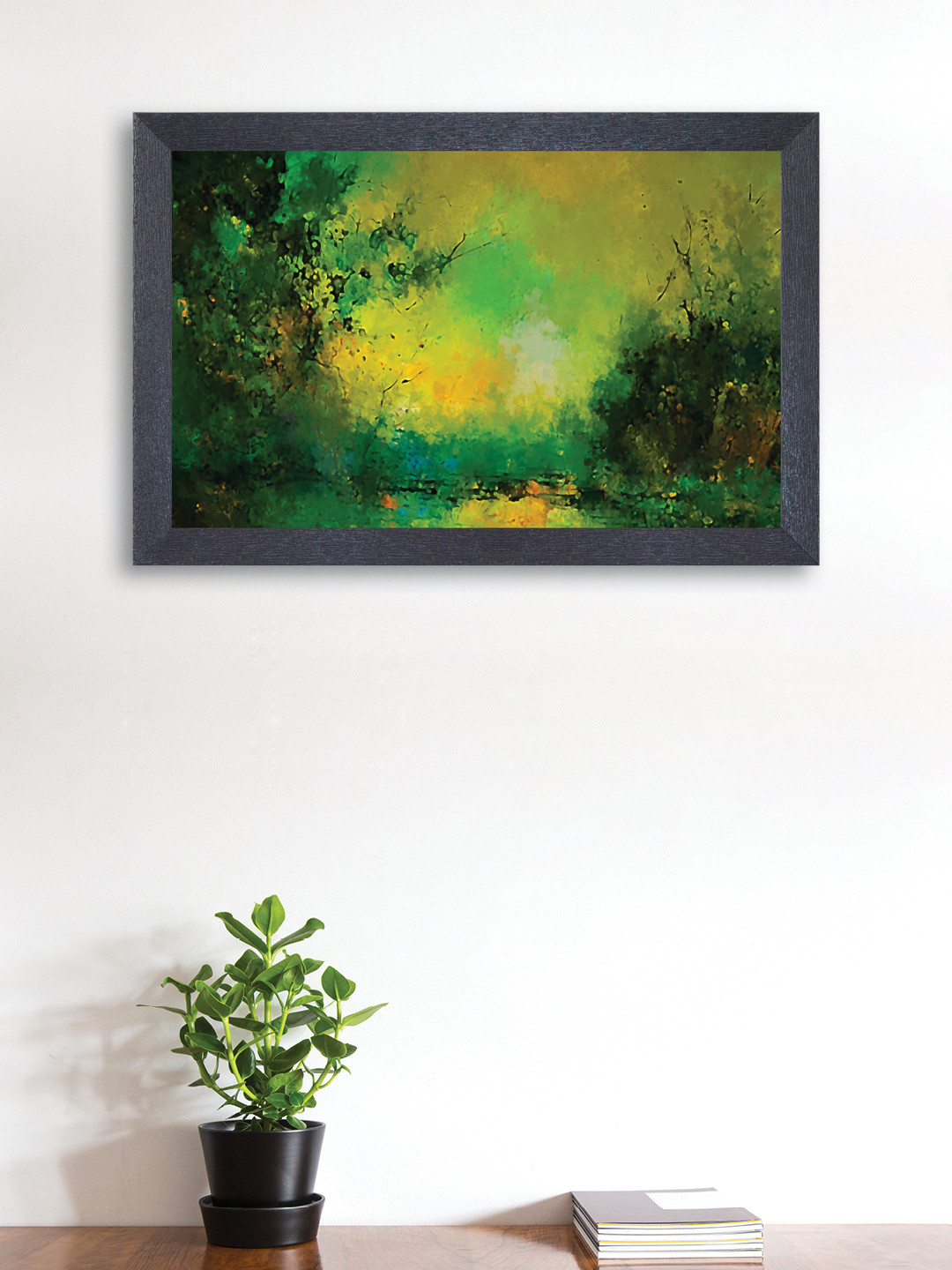 

nest ART Yellow & Green Abstract Wall Art