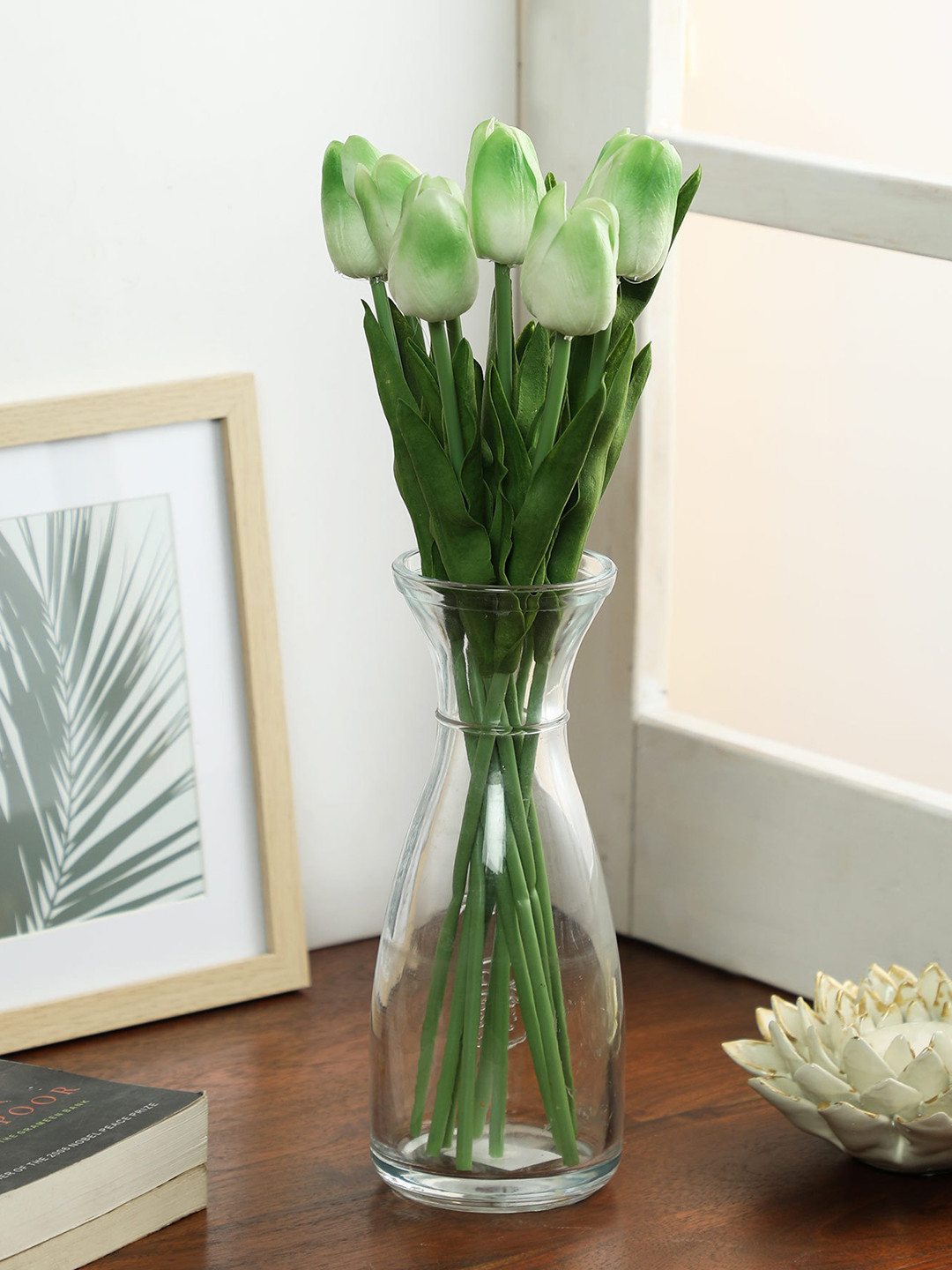 

PolliNation Set of 10 Green Artificial Tulip Flower Stems
