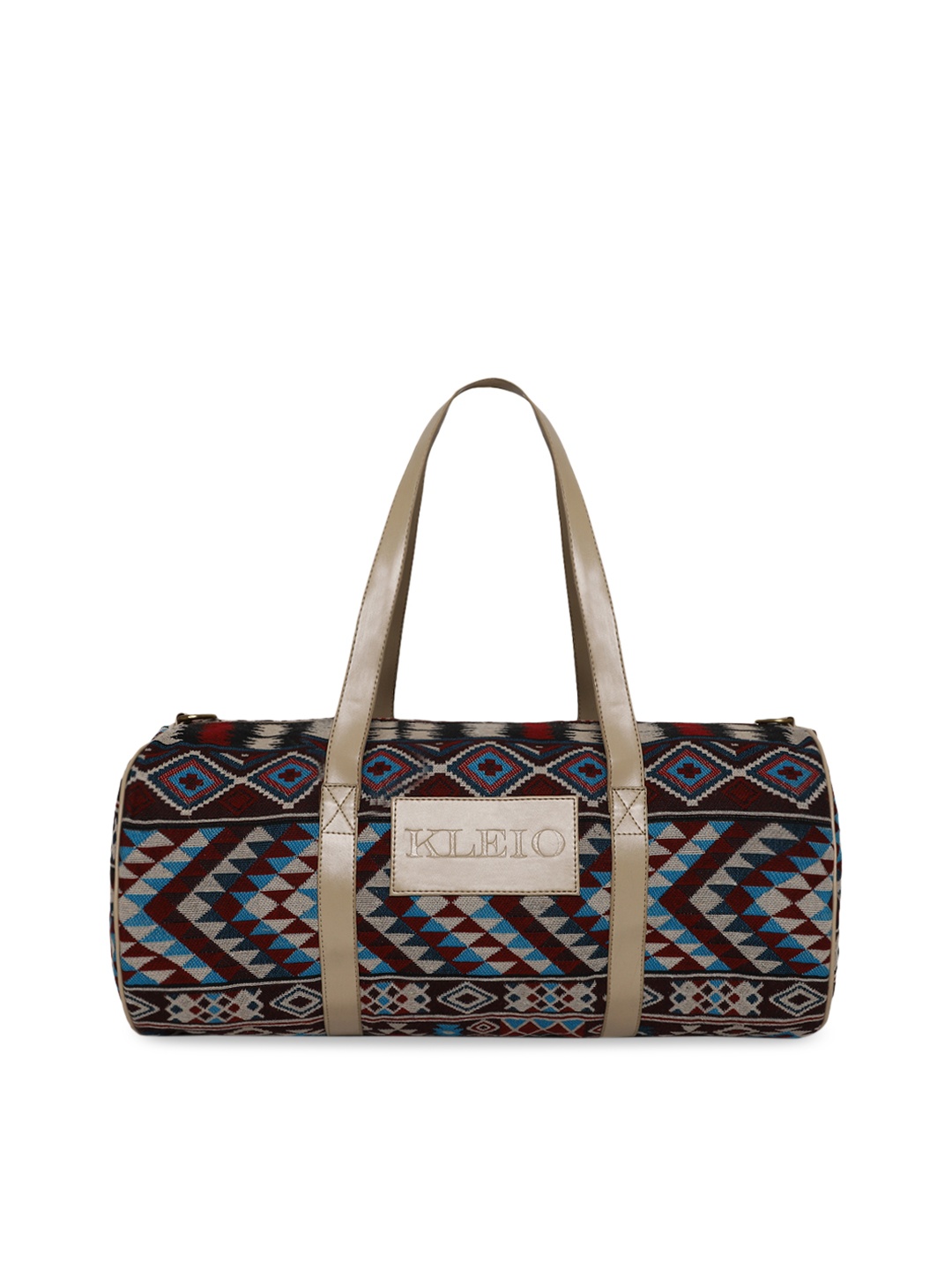 

KLEIO Unisex Jacquard Lightweight Duffle Bag, Blue