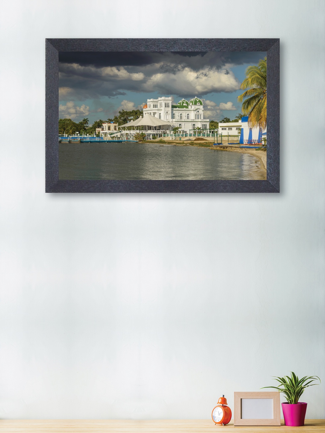 

nest ART White & Blue Abstract Wall Art