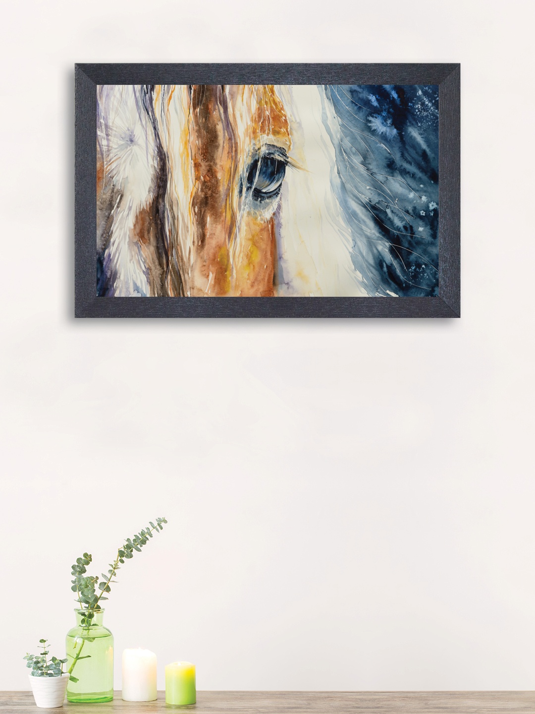 

nest ART Navy Blue & Off White Abstract Wall Art