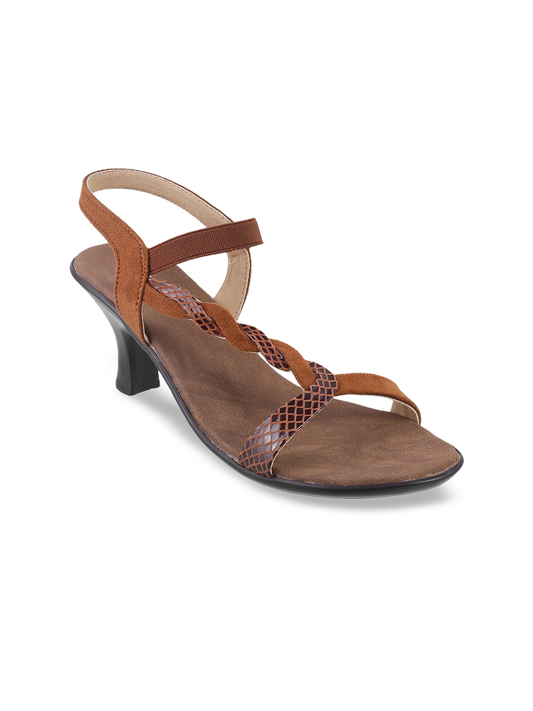 

Metro Women Brown Printed Sandals
