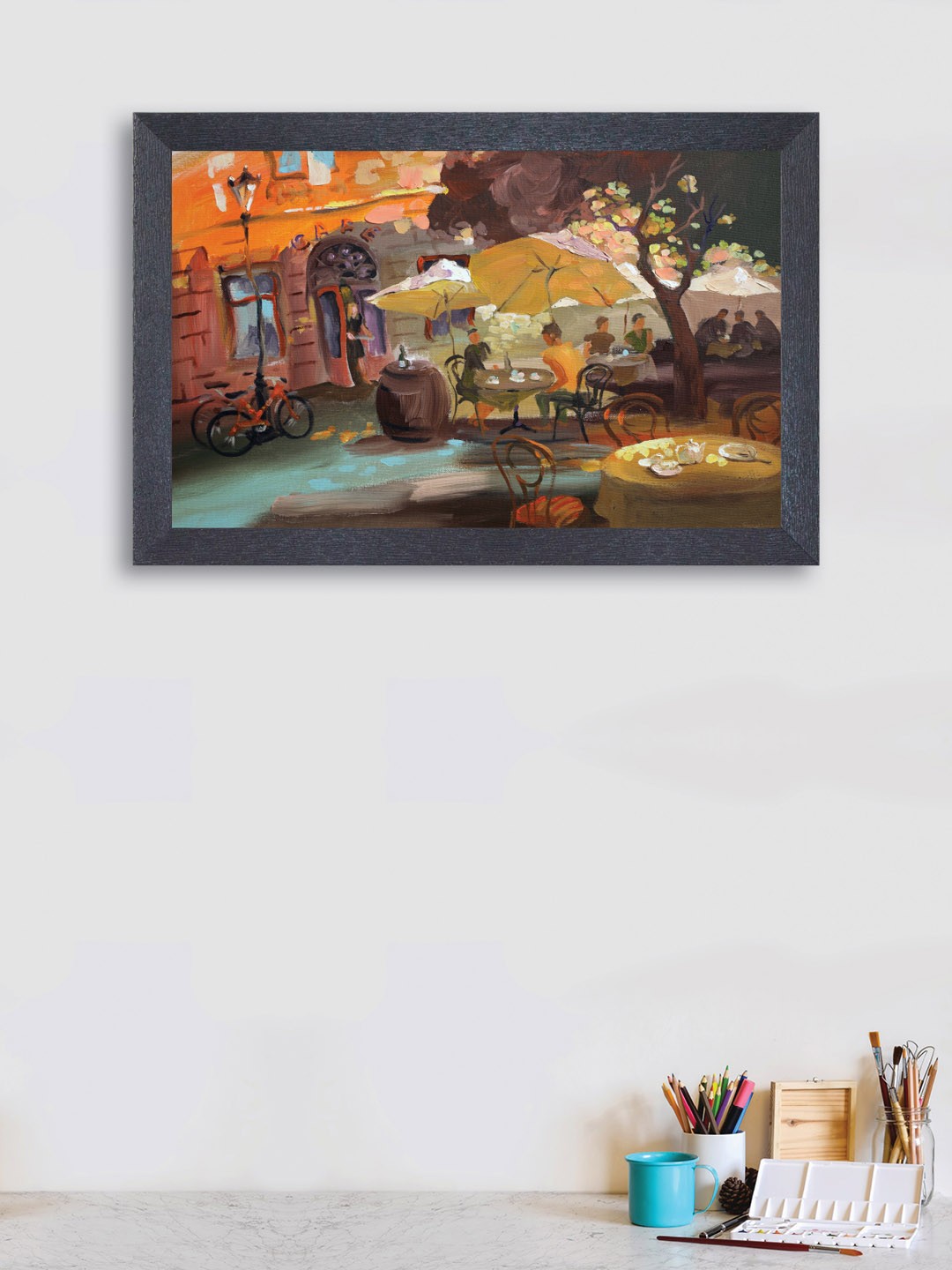 

nest ART Brown & Yellow Abstract Wall Art