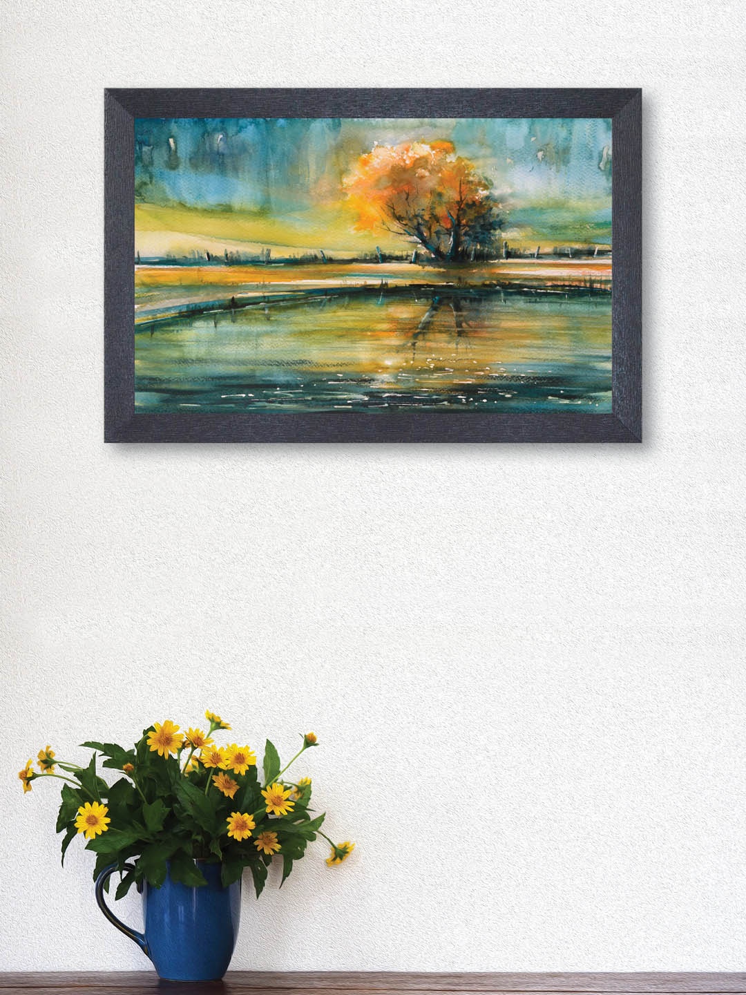 

nest ART Yellow & Blue Abstract Wall Art