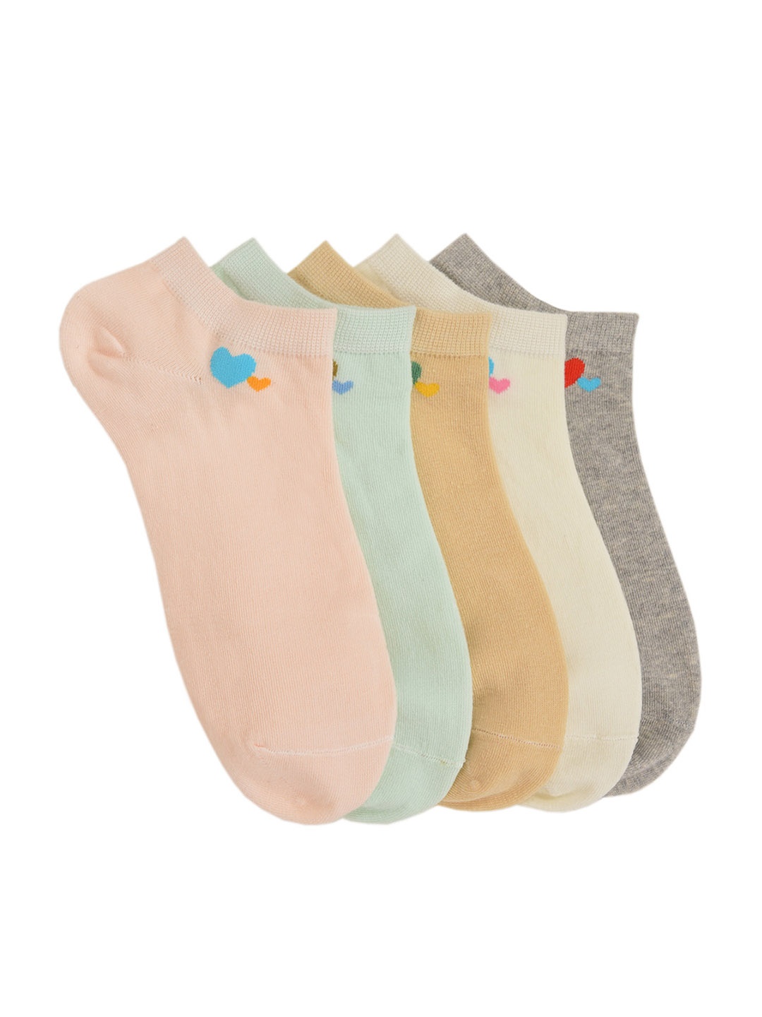 

MARC Women Pack of 5 Ankle Length Socks, Multi