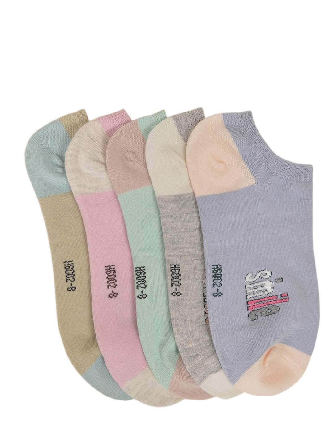 

MARC Women Pack of 5 Ankle Length Socks, Multi