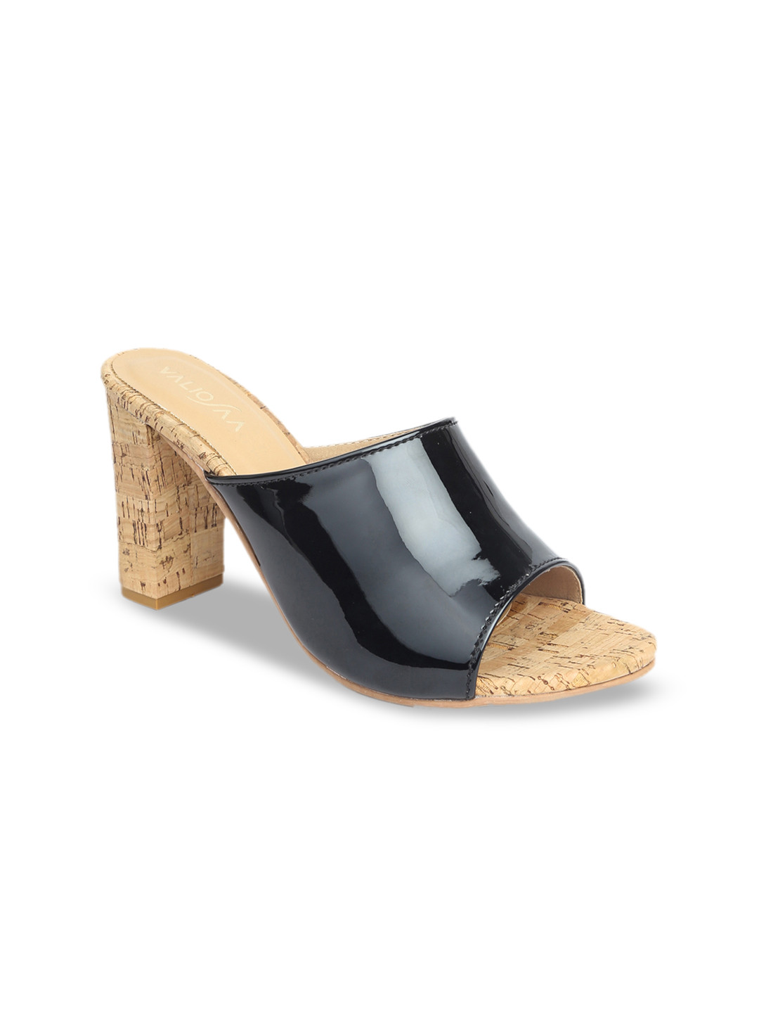 

VALIOSAA Women Black Solid Heels