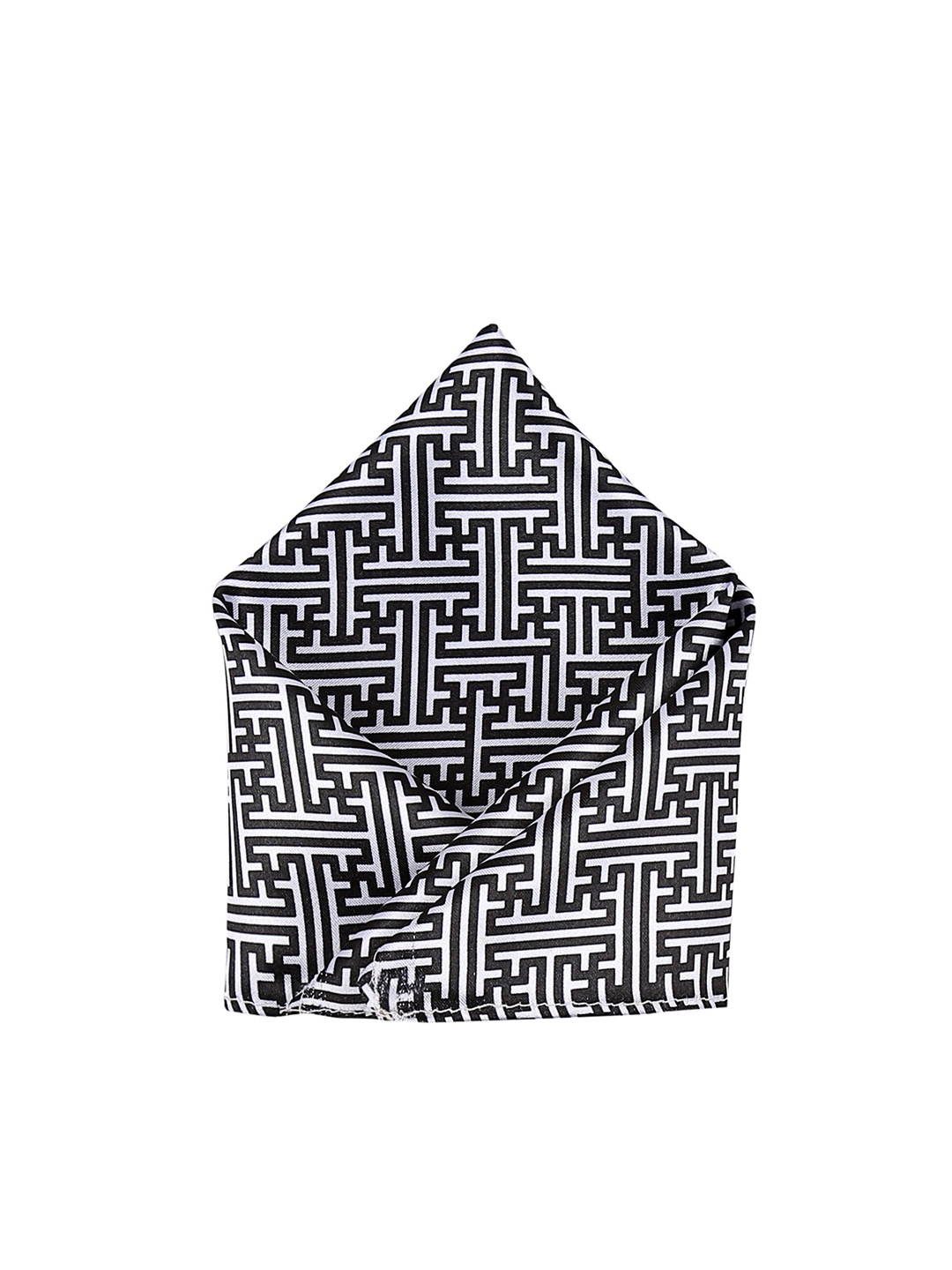 

Blacksmith Men Black & White Printed Pocket Squares