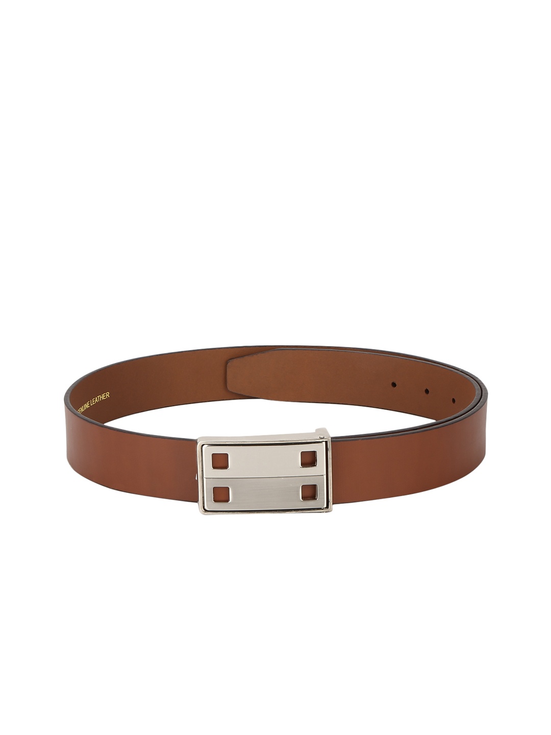 

Red Tape Men Tan Brown Solid Leather Belt