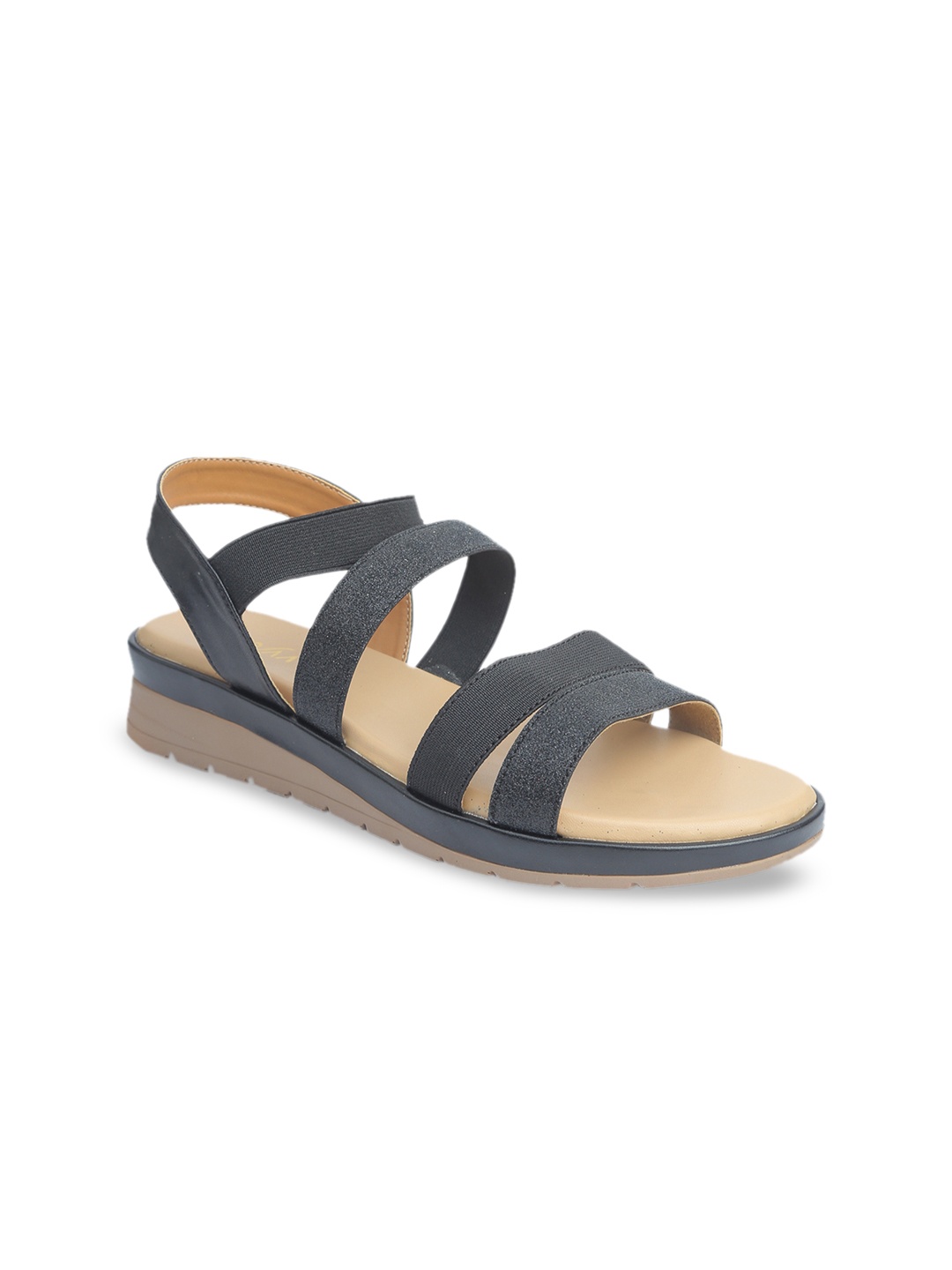 

VALIOSAA Women Black Solid Heels
