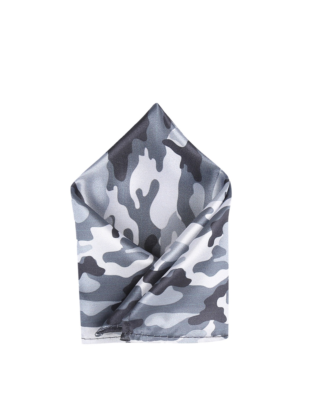 Blacksmith Men Grey Printed Pocket Squares