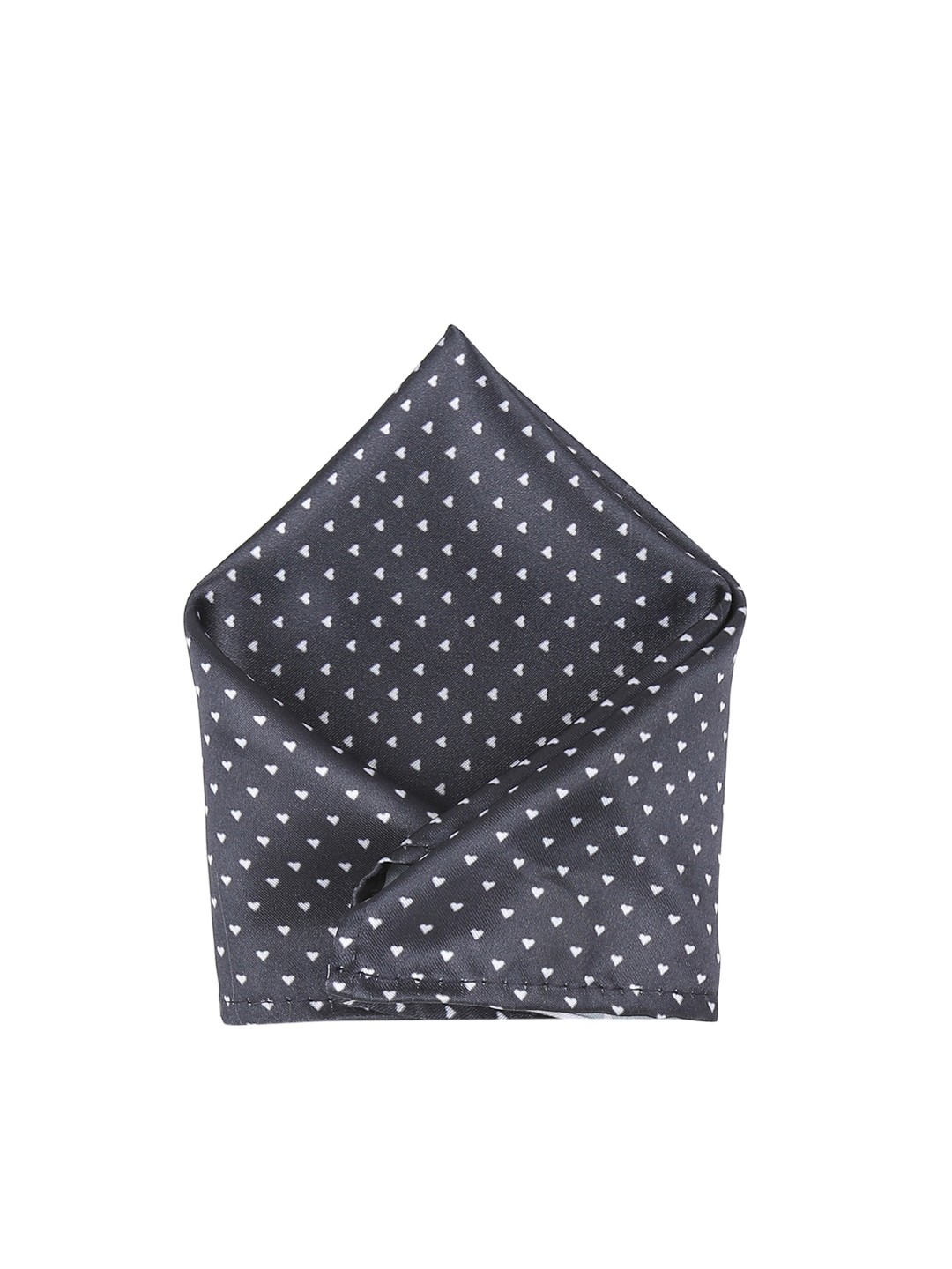 

Blacksmith Men Charcoal Black & White Printed Pocket Square