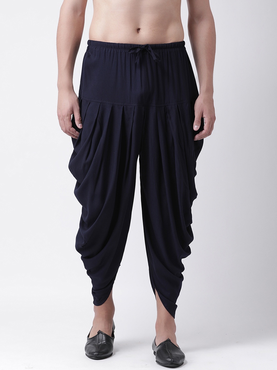 

DEYANN Men Black Solid Dhotis