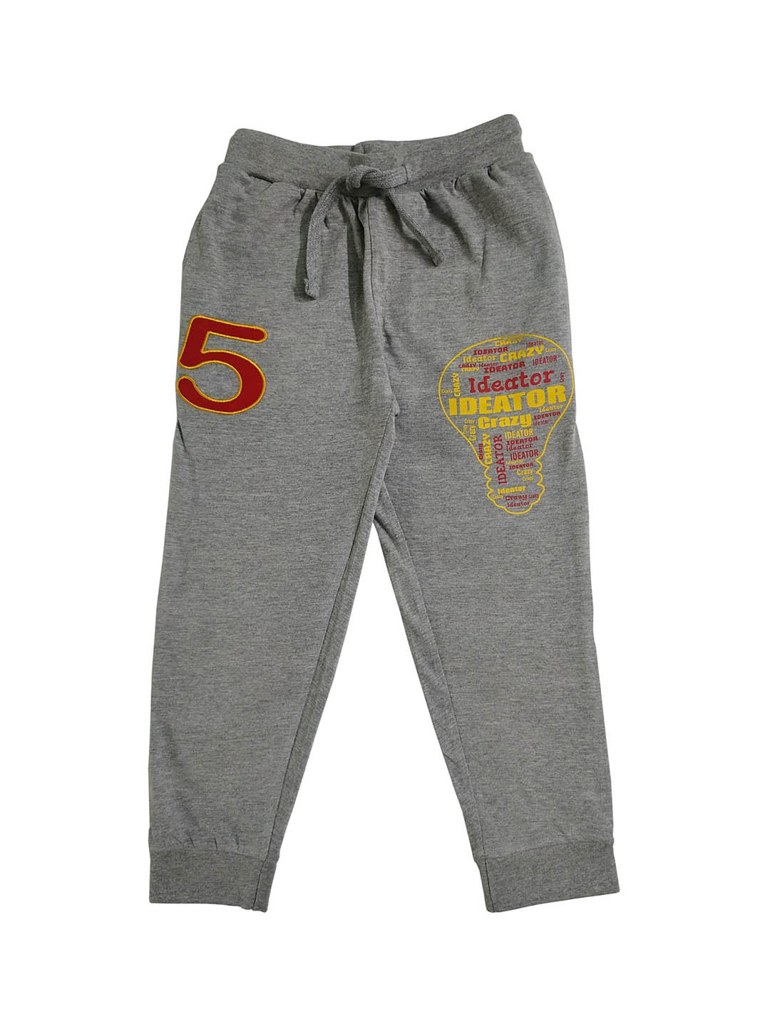 

KiddoPanti Boys Grey Solid Track Pants