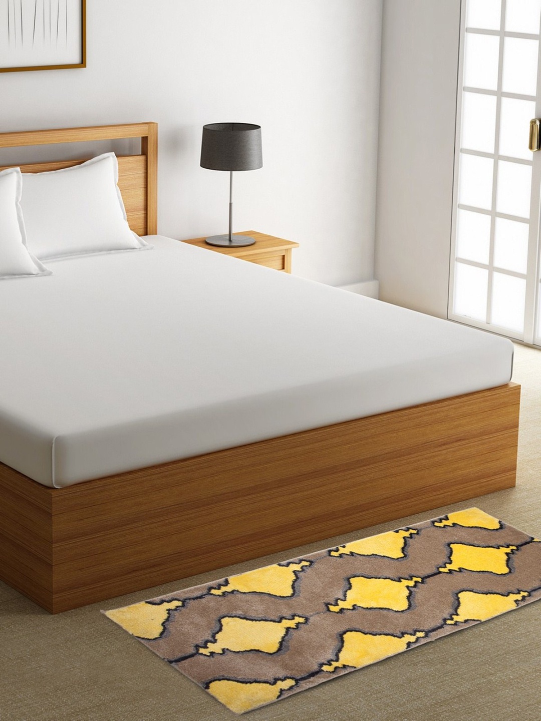 

ROMEE Brown & Yellow Printed Floor Runner
