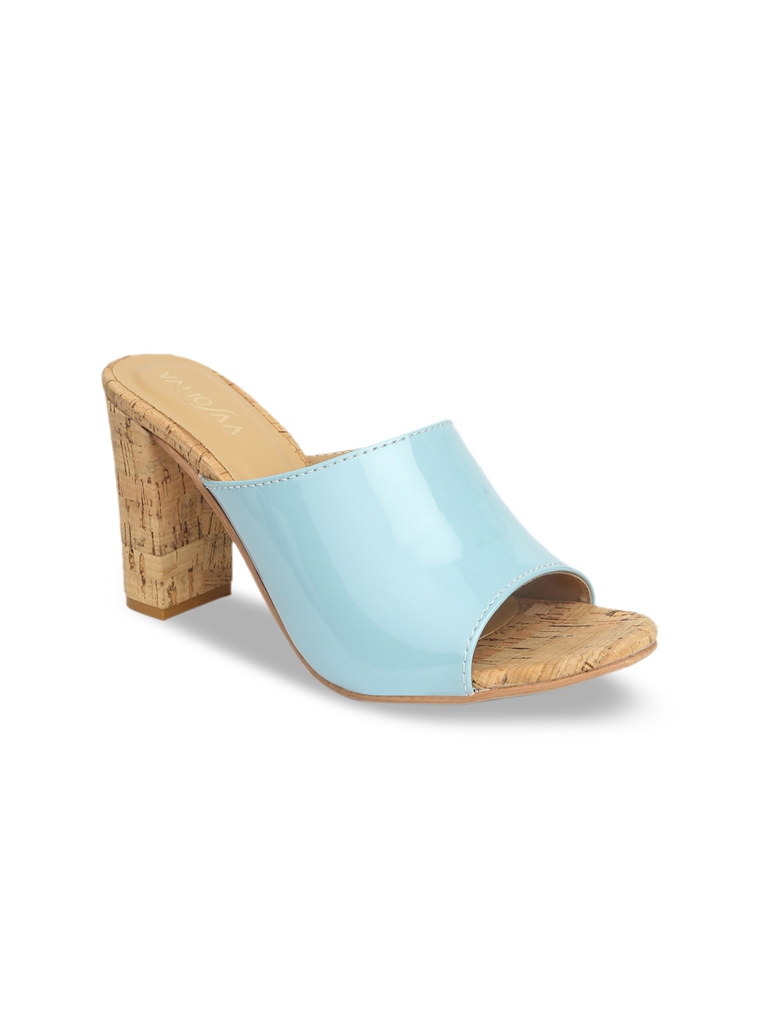 

VALIOSAA Women Blue Solid Mules