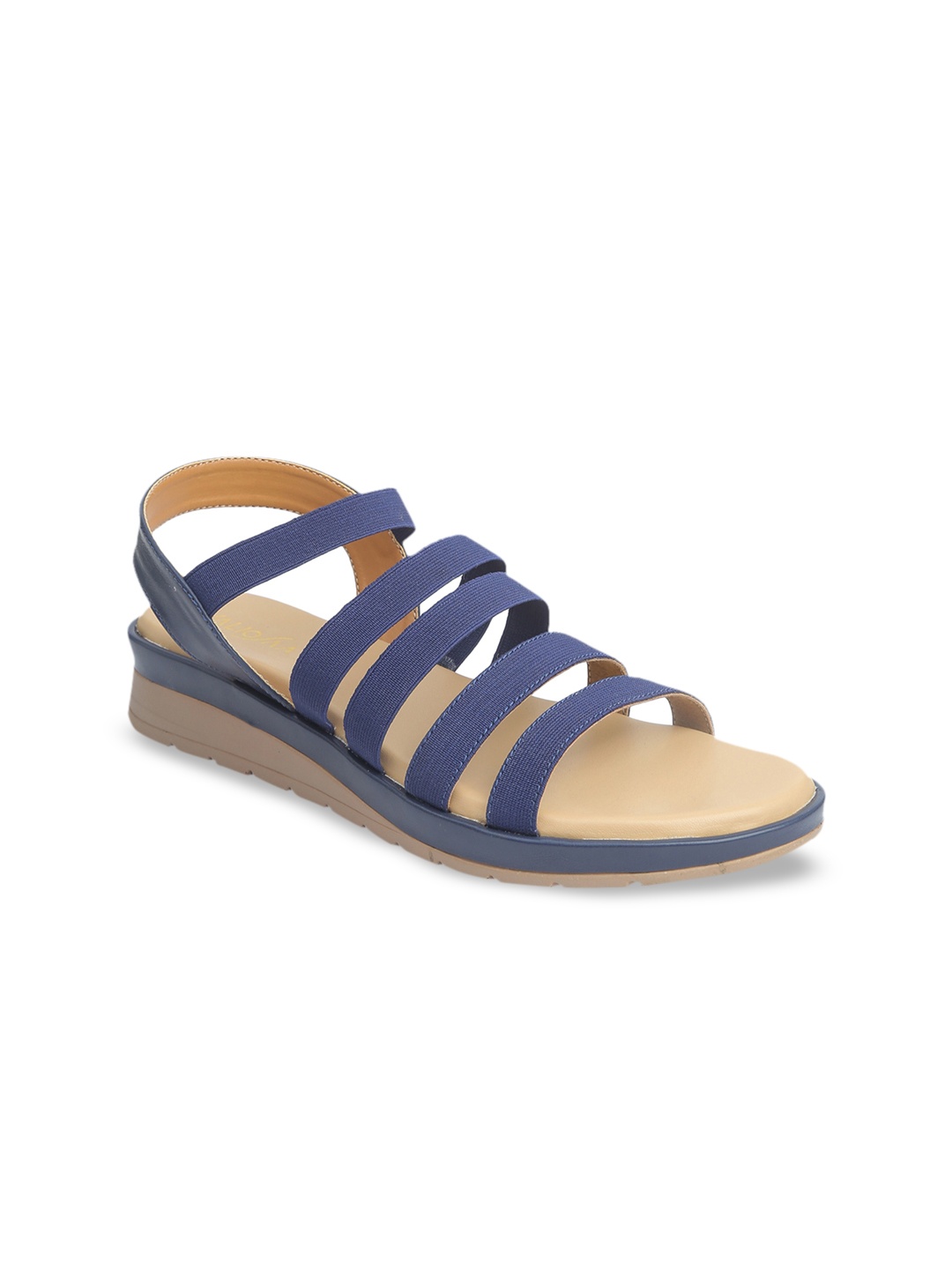 VALIOSAA Women Blue Solid Heels