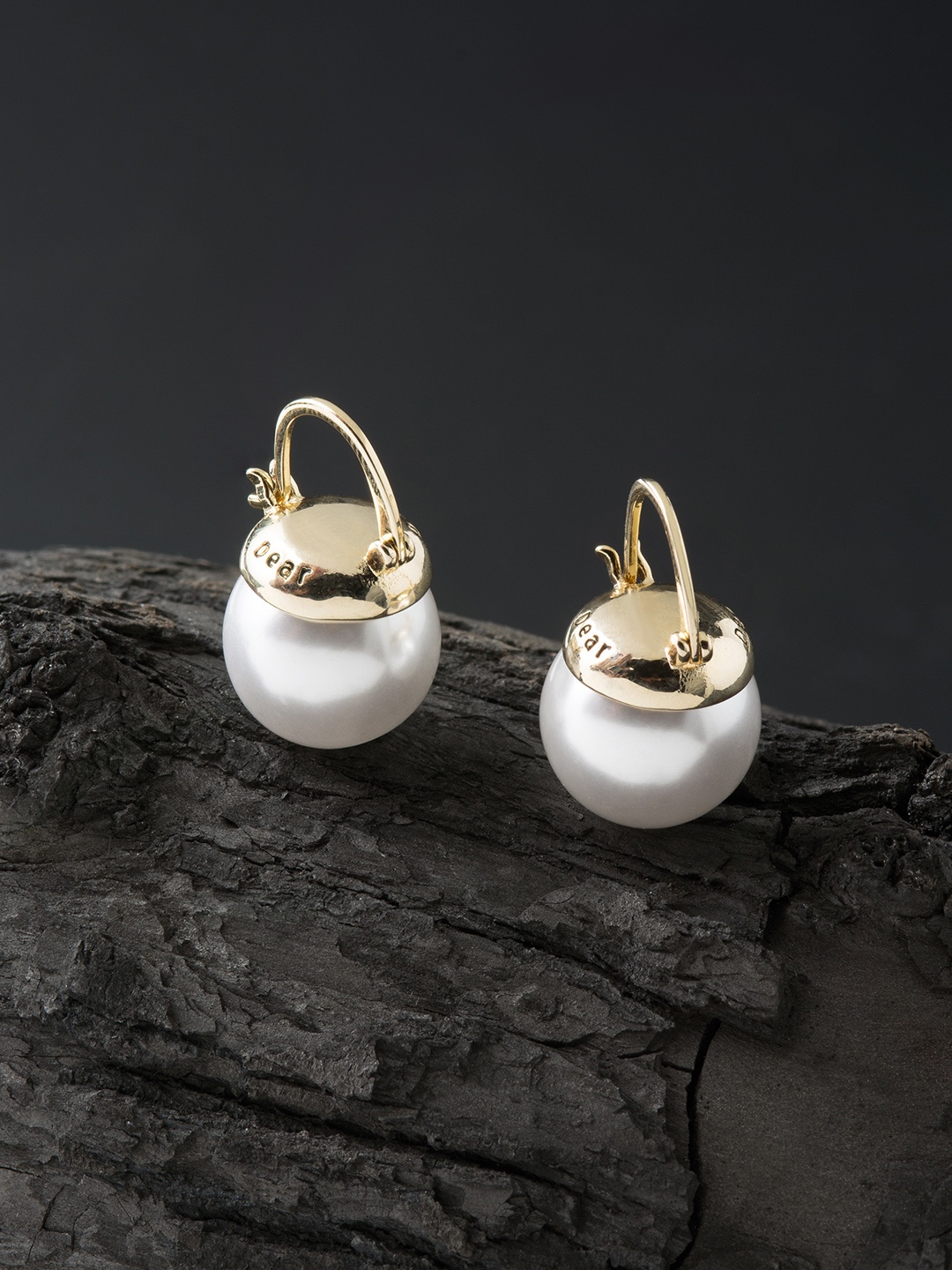 

E2O White Spherical Drop Earrings