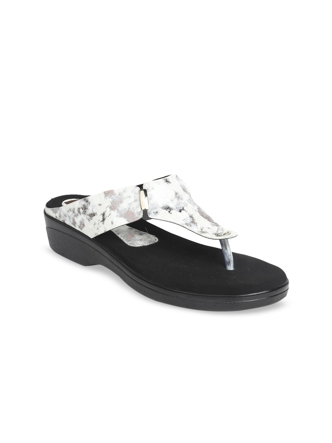 

VALIOSAA Women Grey Printed Sandals