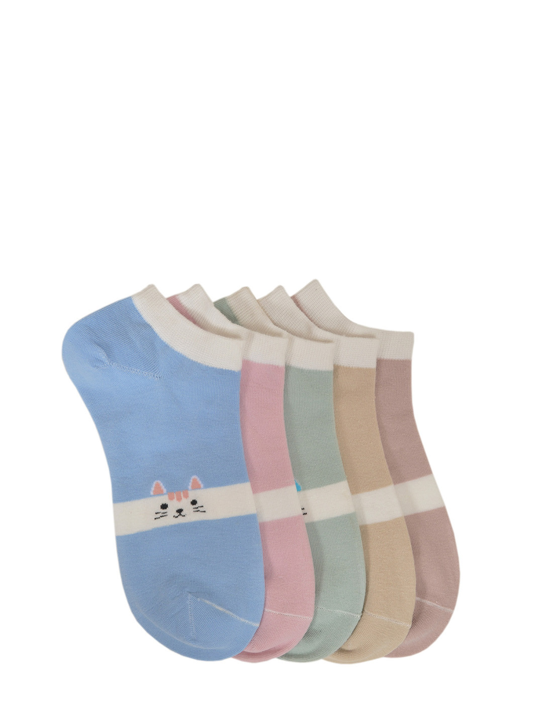 

MARC Women Pack of 5 Ankle Length Socks, Multi